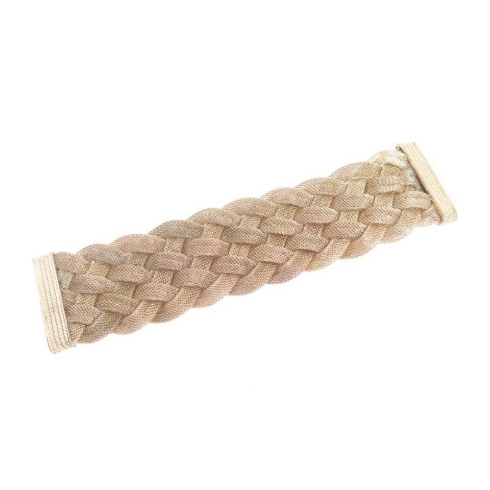 Gorgeous Wide Braided Gold‎ Bracelet